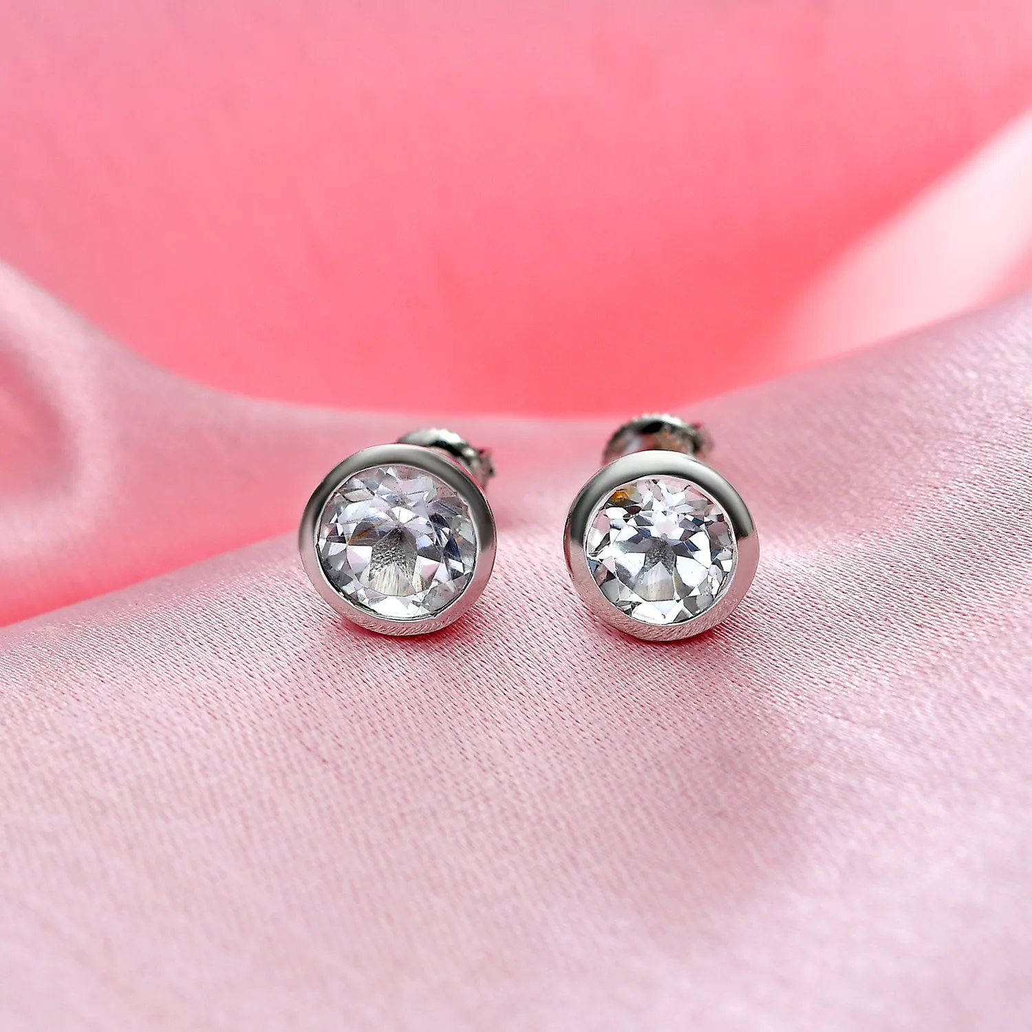 Solitaire Birthstone Stud Earrings