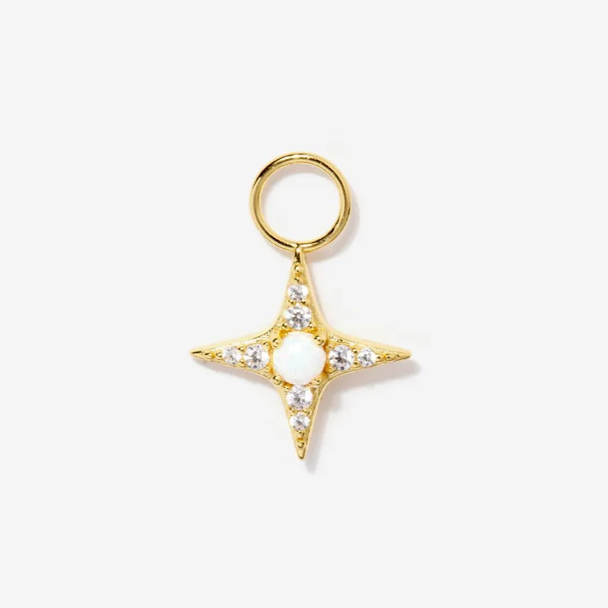 Star Opal Earrings Charm