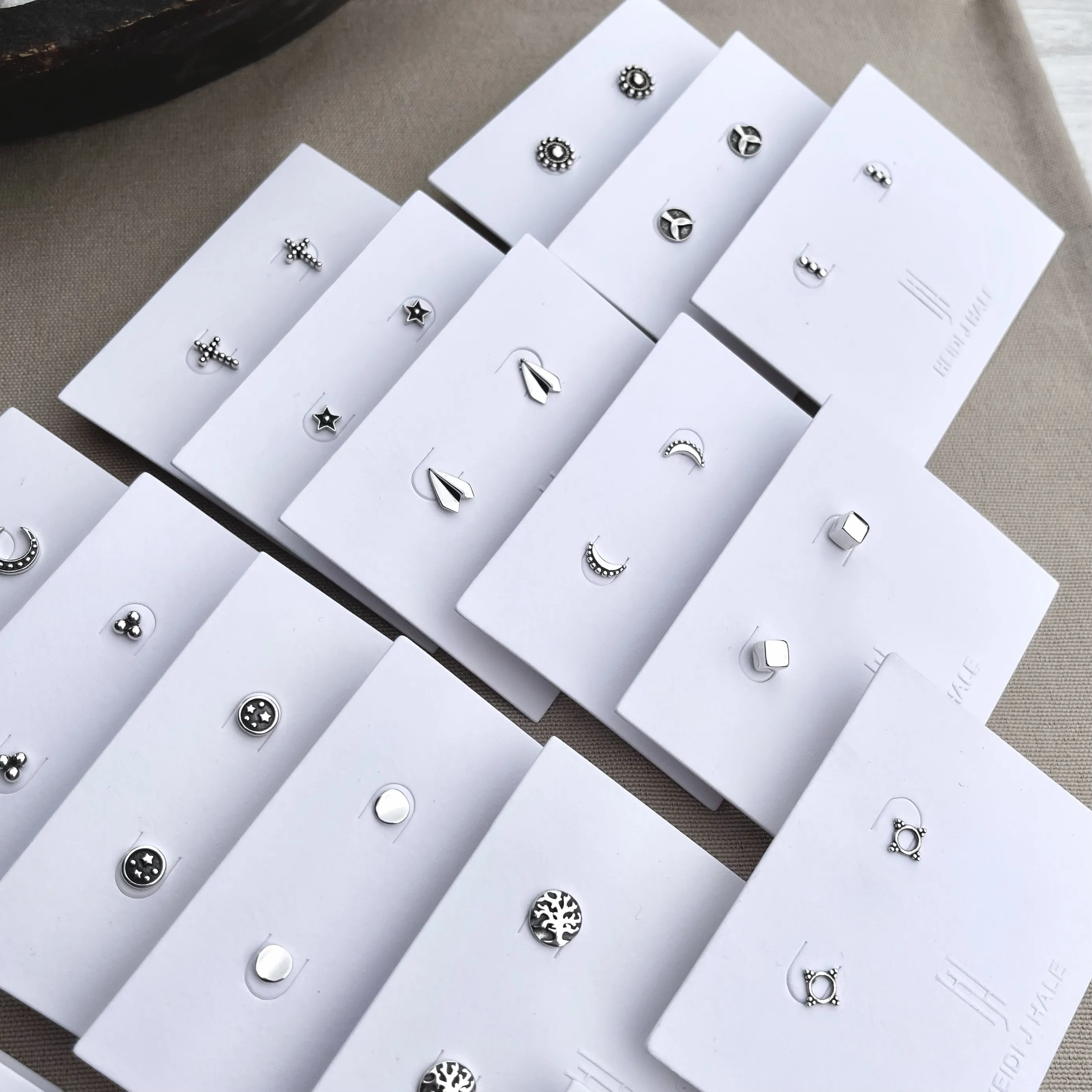 Sterling Silver Stud Earrings - Nickel Free