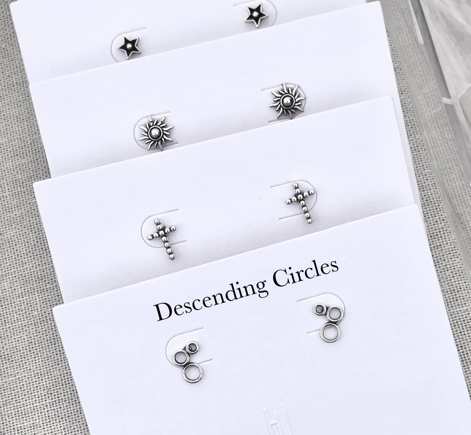 Sterling Silver Stud Earrings - Nickel Free