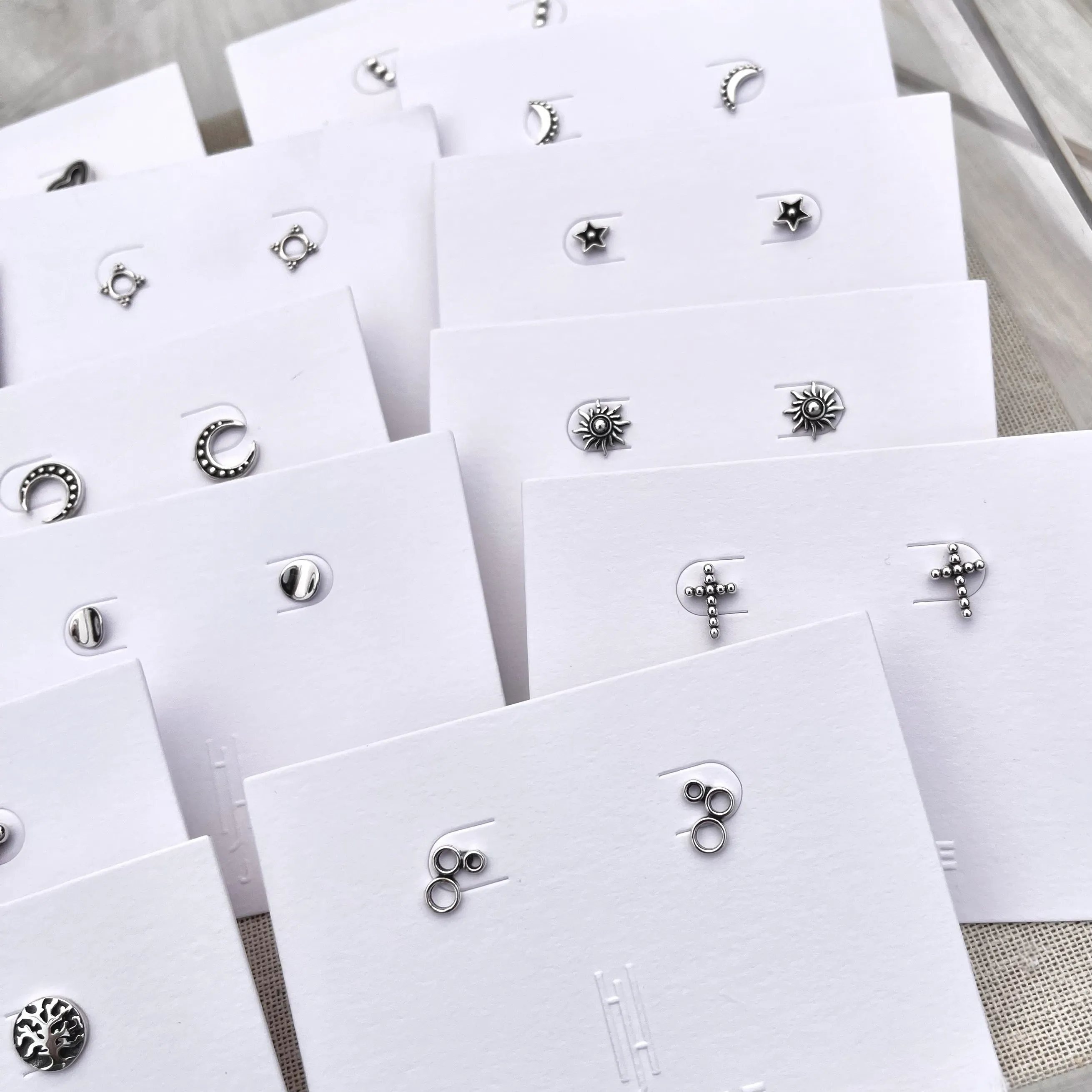 Sterling Silver Stud Earrings - Nickel Free