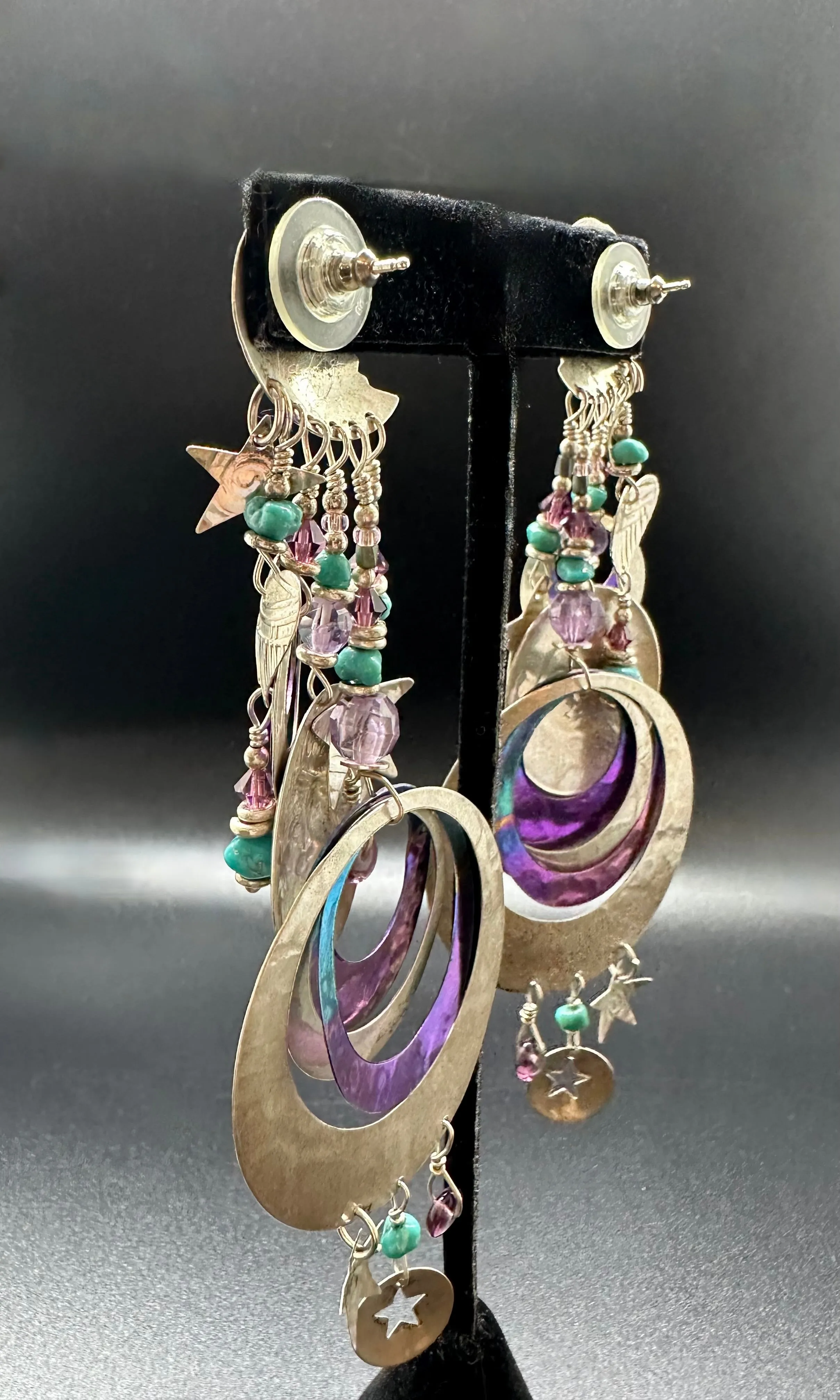 TABRA SUN MEDALLION Earrings