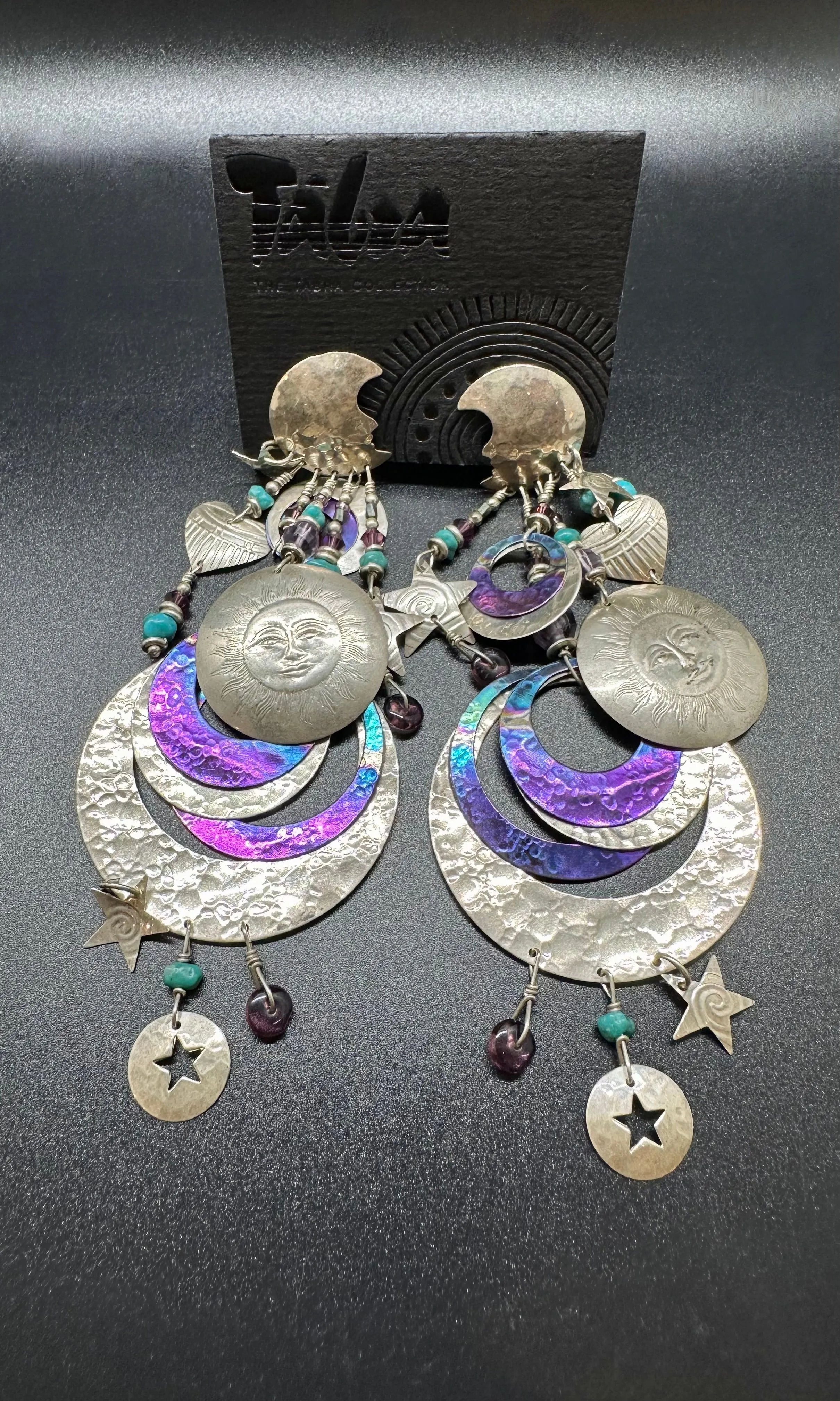 TABRA SUN MEDALLION Earrings