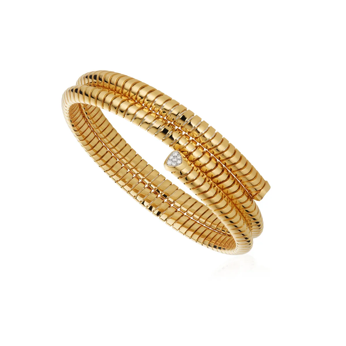 Trisolina Triple Pave Diamond Bangle