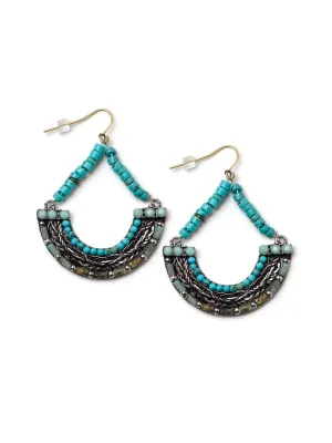 Turquoise Hoop Earrings