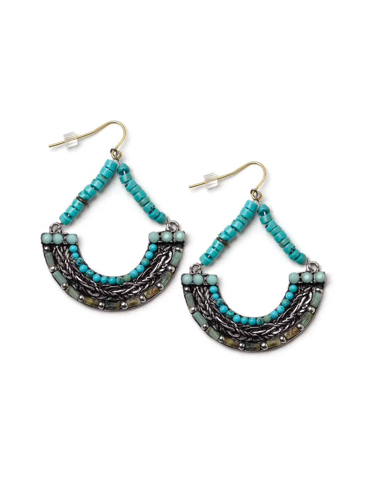 Turquoise Hoop Earrings