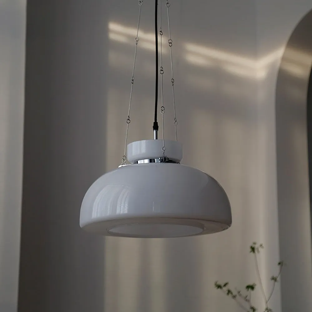 White Glass Pendant Lamp