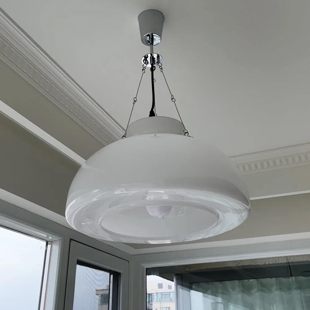 White Glass Pendant Lamp