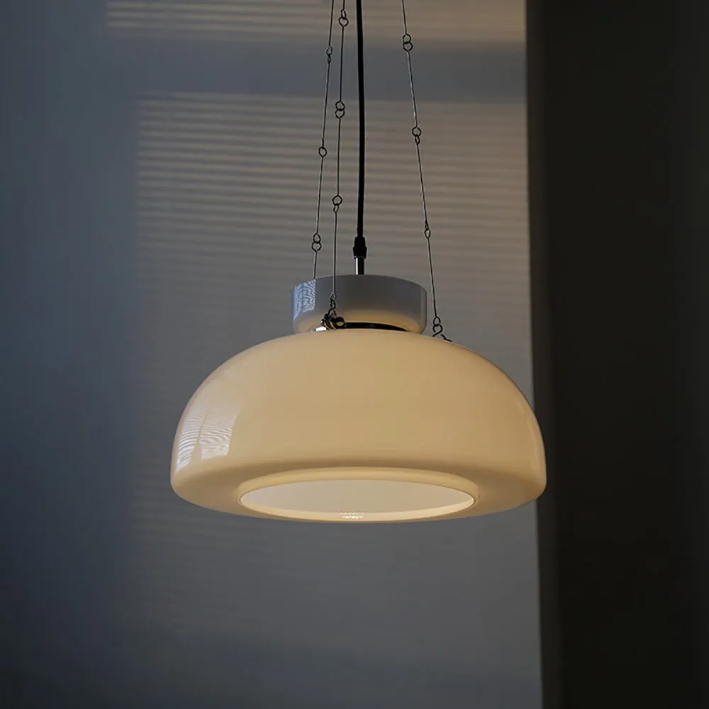 White Glass Pendant Lamp