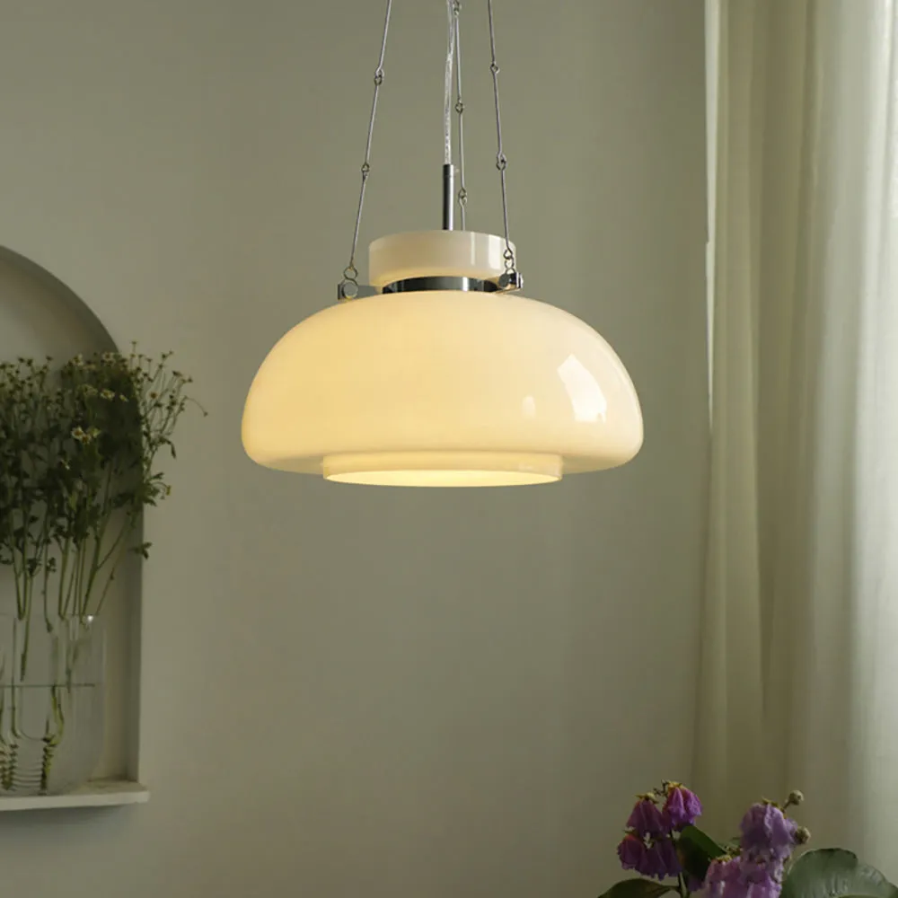 White Glass Pendant Lamp