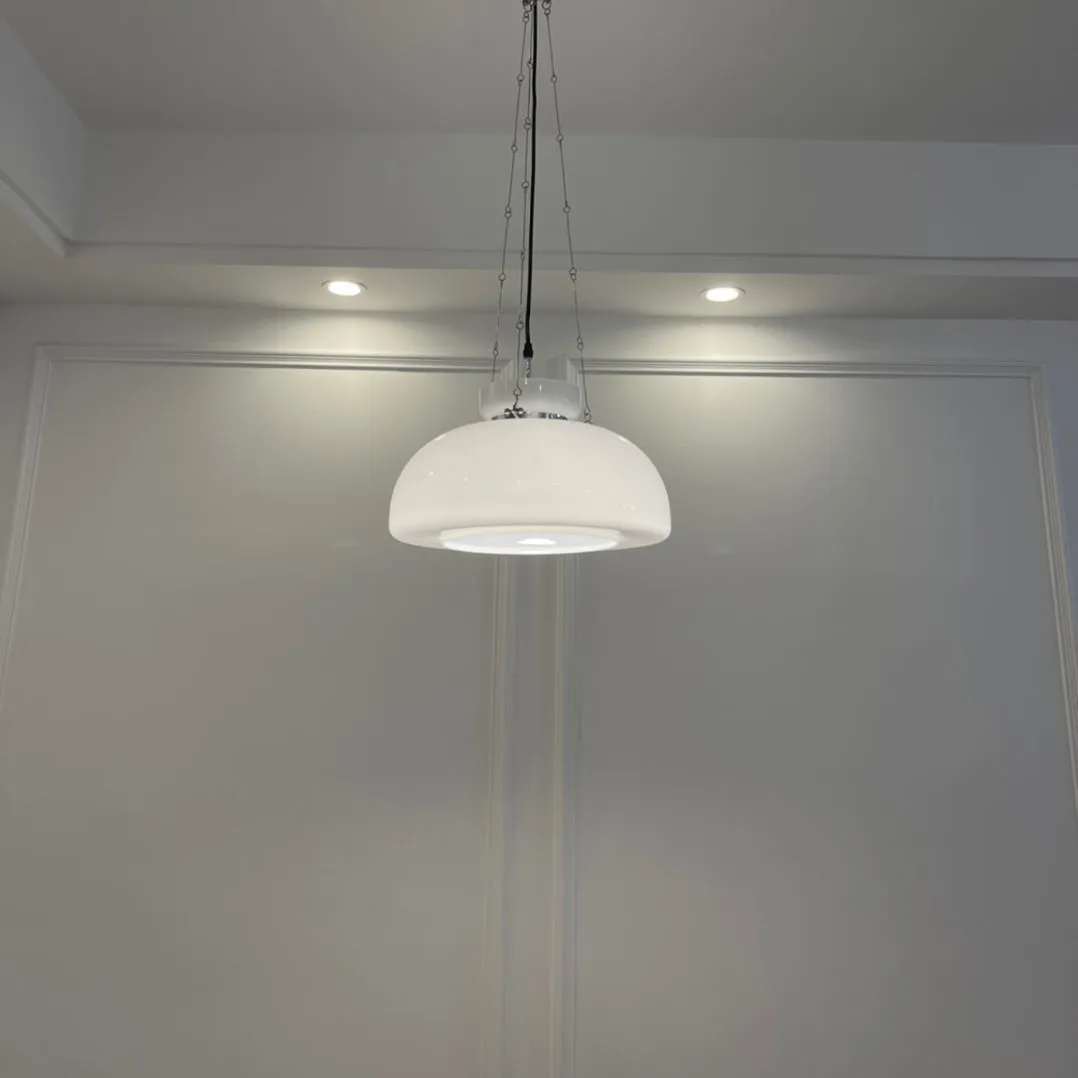 White Glass Pendant Lamp