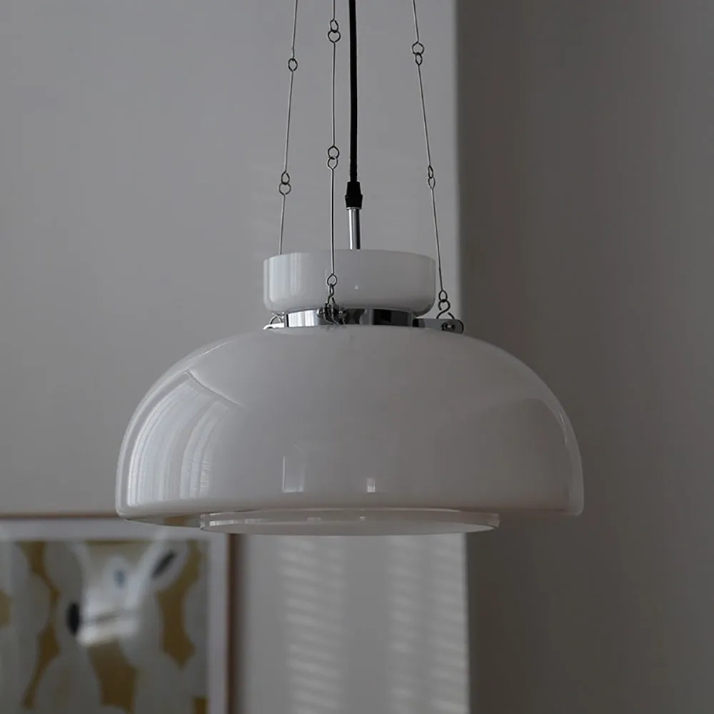 White Glass Pendant Lamp