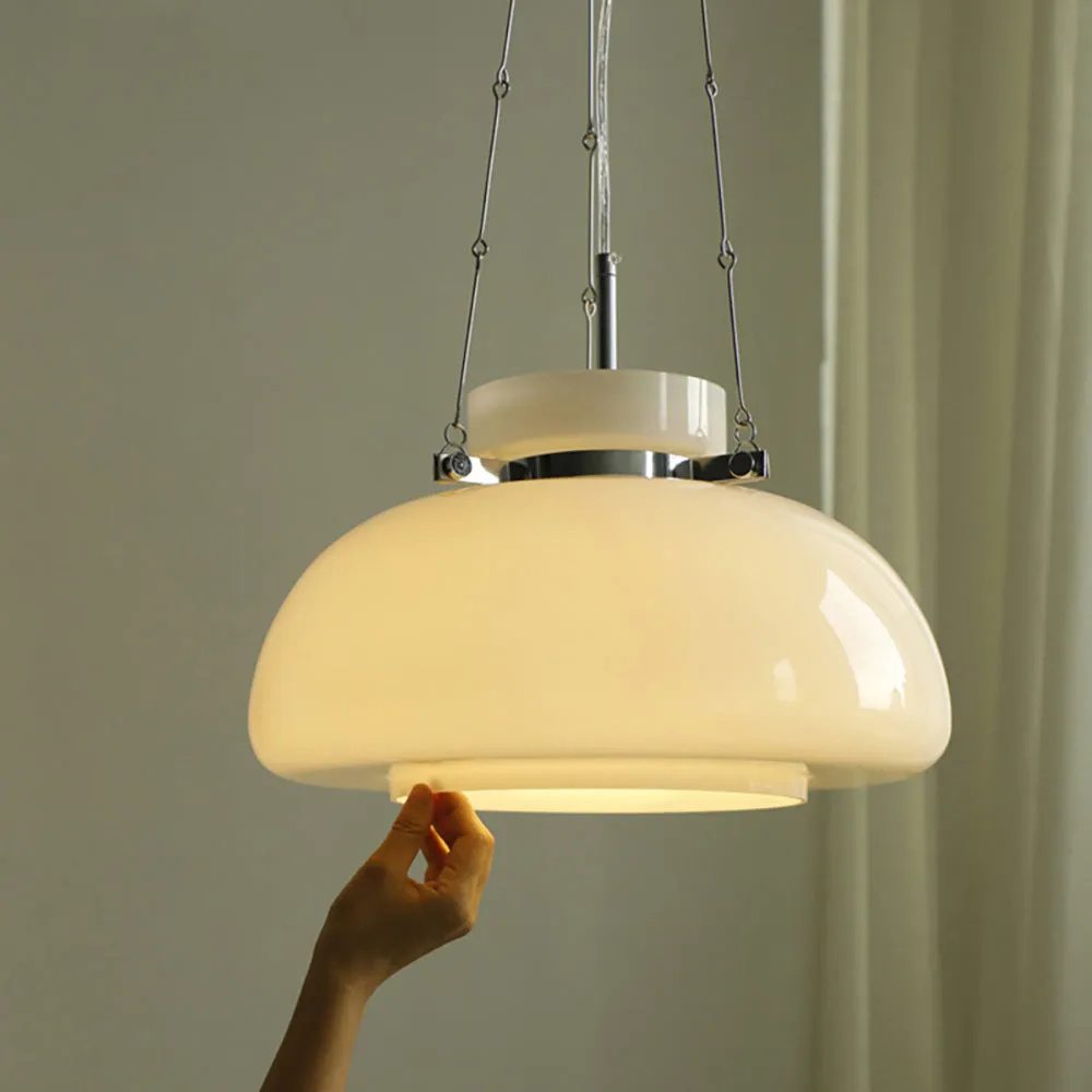 White Glass Pendant Lamp