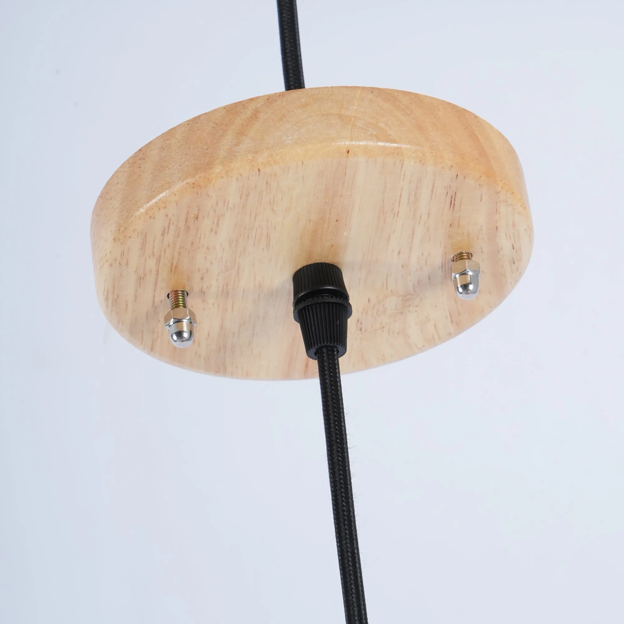 Wooden Pumpkin Pendant Lamp